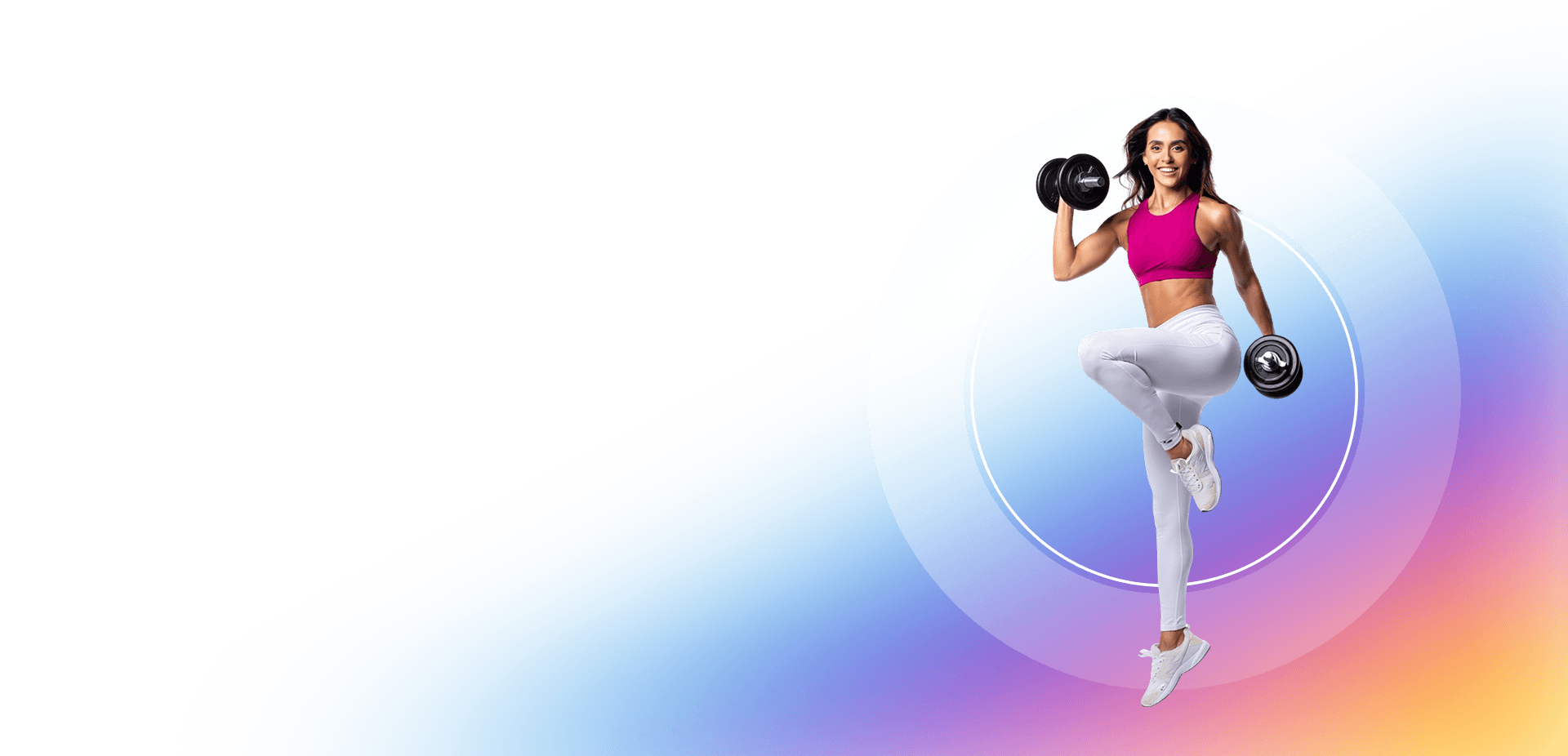 Молодая девушка в спортивном костюме